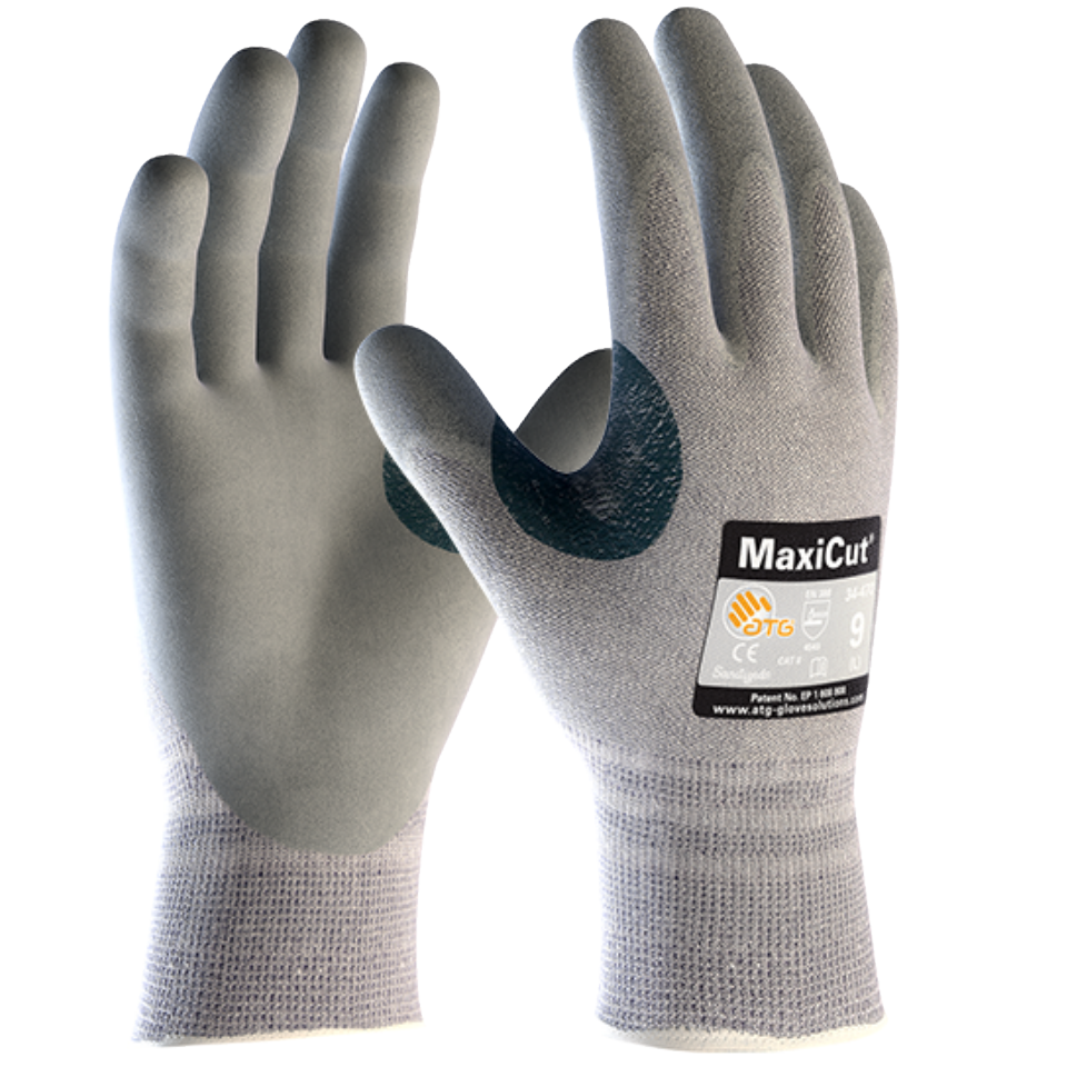 MaxiCut dry Cut Resistant Level 5 1.3mm Palm Safety Gloves 4542 from ATG |  GlovesnStuff