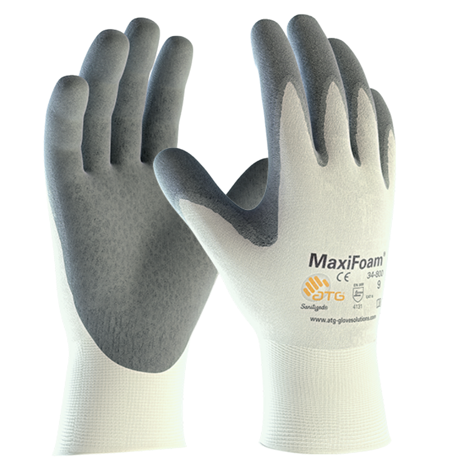 ATG Maxiflex Ultimate Lightweight Palm Coated Nitrile Gloves | GlovesnStuff