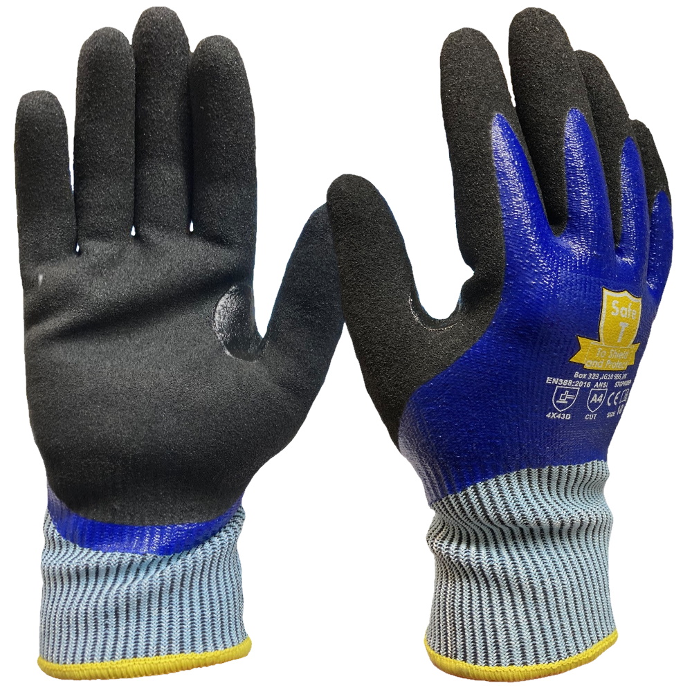 NEW Total Protection Full Length Nitrile Coated Gloves 