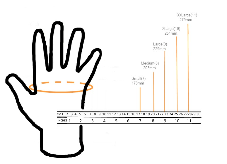 Glove Size Chart 